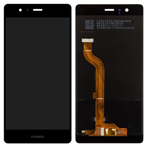 Дисплей для Huawei P9, чорний, логотип Huawei, без рамки, Оригінал переклеєне скло , EVA L09 Single SIM ; EVA L19, EVA L29 Dual SIM 
