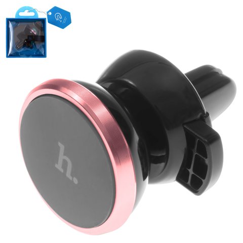 Автомобільний тримач Hoco CA3, чорний, сірий, рожевий, на дефлектор, магнітний