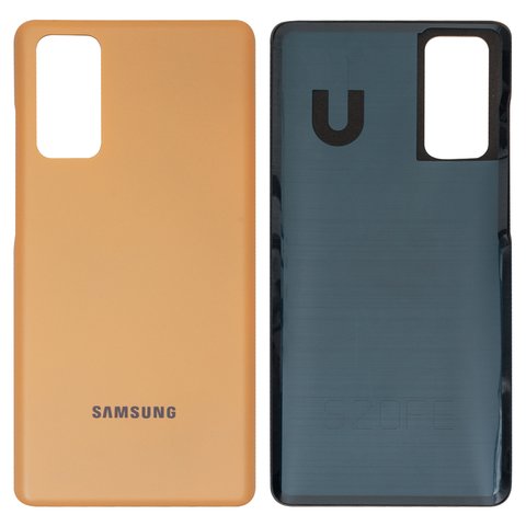 Задняя панель корпуса для Samsung G780 Galaxy S20 FE, G781 Galaxy S20 FE 5G, оранжевая, cloud orange