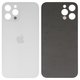 Задняя панель корпуса для iPhone 12 Pro Max, серебристая, белая, small hole, silver