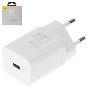 Сетевое зарядное устройство Baseus Super Si, 20 Вт, Quick Charge, белый, 1 порт, #CCSUP B02