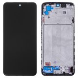 Дисплей для Xiaomi Poco M5s, Redmi Note 10, Redmi Note 10S, чорний, з рамкою, High Copy, (OLED)
