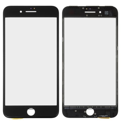 Сенсорний екран для iPhone 7 Plus, з рамкою, з ОСА плівкою, чорний, Copy