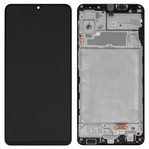 Дисплей для Samsung A225 Galaxy A22, чорний, з рамкою, Original PRC 