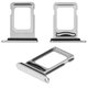 Тримач SIM-карти для iPhone 11 Pro Max, сріблястий, double SIM, matte silver