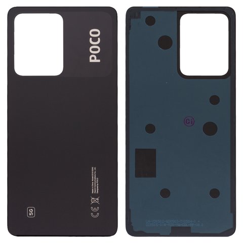 Задня панель корпуса для Xiaomi Poco X5 Pro, чорна