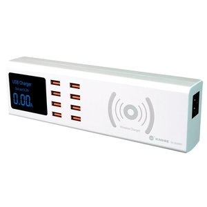 Сетевое зарядное устройство Sunshine SS 309WD , 40 Вт, Quick Charge, с беспроводной зарядкой, 8 портов