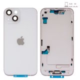 Корпус для iPhone 14, білий, з тримачем SIM-карти, з боковими кнопками, Original (PRC), EU Version, starlight