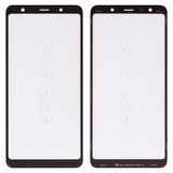 Скло корпуса G+OCA PRO для Samsung A750F Galaxy A7 (2018), з ОСА-плівкою, чорне