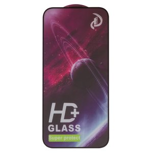 Захисне скло для Apple iPhone 16 Pro Max, сумісне з чохлом, Full Glue, без упаковки , чорний