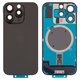Задня панель корпуса для iPhone 16 Pro, чорна, із склом камери, Original (PRC), black titanium