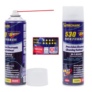 Очисник Mechanic 530 L2 , для чищення плат, 600 мл, синій, антистатичний