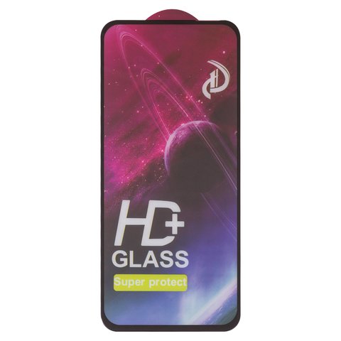 Захисне скло All Spares для Tecno Pop 9 4G, Spark 30C, Spark Go 1, сумісне з чохлом, Full Glue, чорний, шар клею нанесений по всій поверхні