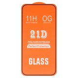 Захисне скло для Apple iPhone 16, сумісне з чохлом, Full Glue, (без упаковки), чорний