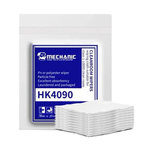 Серветка із мікрофібри Mechanic HK4090, для усунення пилу та слідів, 100 шт., 140x140 мм