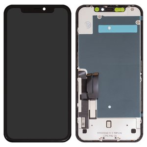 Дисплей для iPhone 11, черный, с рамкой, Copy, TFT , ZY, LTPS FHD