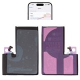 Акумулятор для iPhone 15 Pro Max, Li-ion, 3,869 B, 4700 мАг, збільшена ємність, без помилки, (A3121), genuine IC