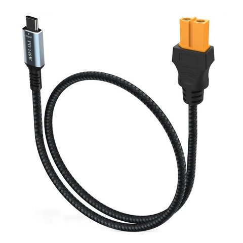 Перехідник, з кабелем, 50 см, XT60 "мама", USB тип C, 140W