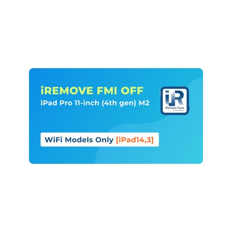 iRemove FMI OFF iPad Pro 11 inch 4th Gen  M2 WiFi Only [iPad14,3]