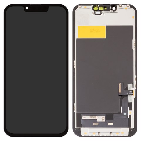 Дисплей для iPhone 13, черный, с рамкой, Copy, без упаковки, TFT , ZY, LTPS HD+