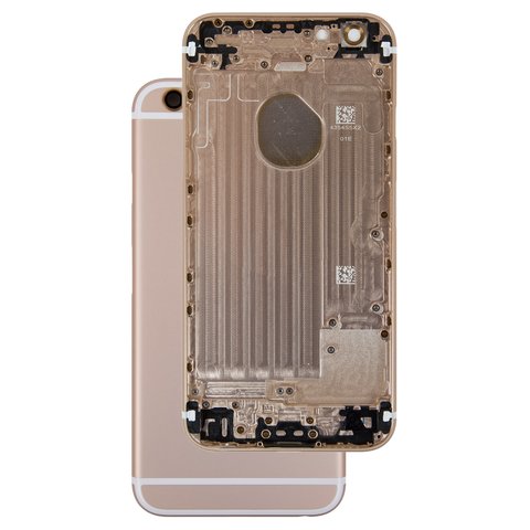 Housing compatible with Apple iPhone 6, golden, with SIM card holders, with side buttons 