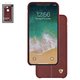 Case Nillkin Englon Leather Cover compatible with iPhone XS Max, (brown, with logo hole, PU leather, plastic) #6902048163423