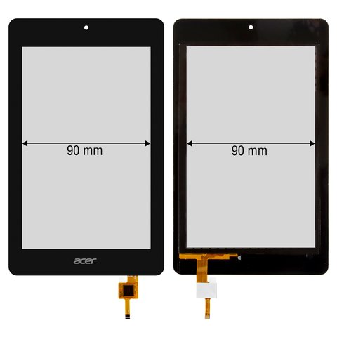 Touchscreen compatible with Acer Iconia One 7 B1 730, black 