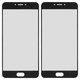 Housing Glass compatible with Meizu M3x, (black)