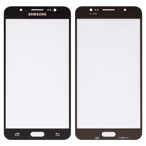 Housing Glass compatible with Samsung J710F Galaxy J7 2016 , J710FN Galaxy J7 2016 , J710H Galaxy J7 2016 , J710M Galaxy J7 2016 , with OCA film, black 