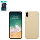 Case Nillkin Super Frosted Shield compatible with iPhone XS Max, (golden, without logo hole, with support, matt, plastic) #6902048163171