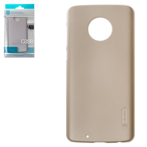Case Nillkin Super Frosted Shield compatible with Motorola XT1925 Moto G6, golden, matt, plastic  #6902048153684