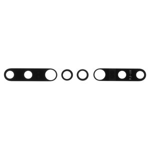Camera Lens compatible with Xiaomi Mi Note 10, Mi Note 10 Pro, black, without frame, set 2 pcs., M1910F4G 