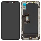 Дисплей для iPhone XS Max, черный, с рамкой, AAA, (OLED), ZY OEM hard
