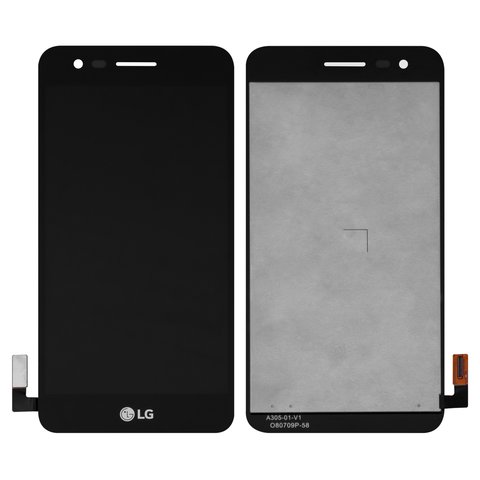 Pantalla LCD puede usarse con LG K4 2017  M160, Phoenix 3 M150, negro, sin marco, Original PRC 