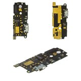 Cable flex puede usarse con Xiaomi Redmi Note 4 Global (2017), del conector de carga, con micrófono, con componentes, Original (PRC), placa del cargador, redmi note 4X (Helio X20)