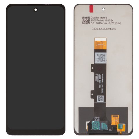 LCD compatible with Motorola Moto G22 XT2231, black, without frame, High Copy 