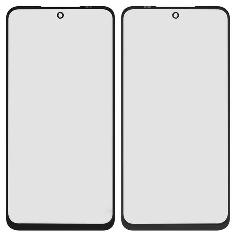 Housing Glass compatible with Xiaomi Poco M4 Pro 4G, Redmi Note 11, Redmi Note 11S, Redmi Note 12S, with OCA film, black 