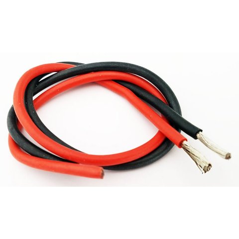 Wire In Silicone Insulation 9AWG, 6.53 mm², 1 m, black, UL3135 