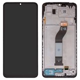 LCD compatible with Xiaomi Redmi 13C, (black, with frame, Original (PRC), (LM5C4090F0-A1/LM5C4254F0-A1))