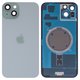 Housing Back Cover compatible with iPhone 15 Plus, (green, with camera lens, HC)