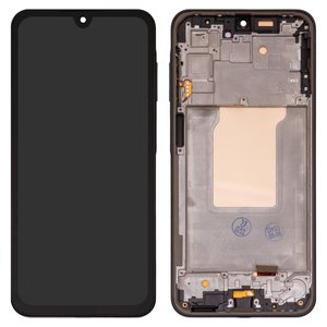 Pantalla LCD puede usarse con Samsung A266 Galaxy A26, negro, con marco, High Copy, OLED 
