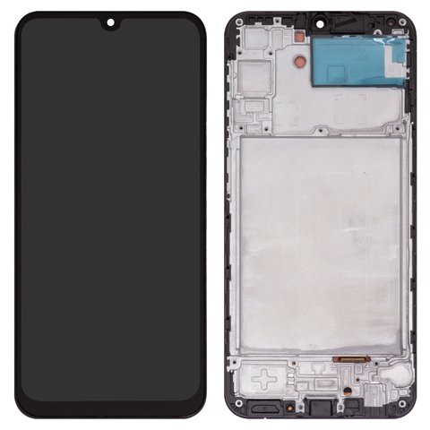 LCD compatible with Samsung A245 Galaxy A24, black, with frame, Copy, TFT  