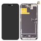 Pantalla LCD puede usarse con iPhone 14 Pro Max, negro, con marco, HC, sin microchip, (AMOLED), DD-OLED soft, 120Hz