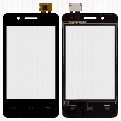 Touchscreen compatible with Fly IQ436i Era Nano 9, black 