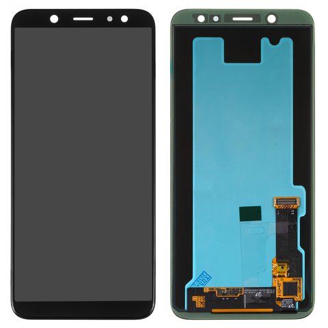 LCD compatible with Samsung A600 Dual Galaxy A6 2018 , black, without frame, Original PRC , original glass 