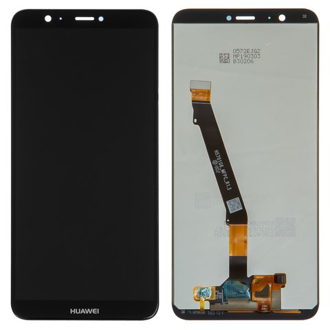 LCD compatible with Huawei Enjoy 7s, P Smart, black, Logo Huawei, without frame, original change glass , FIG L31 FIG LX1