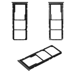 SIM Card Holder compatible with Xiaomi Redmi 10 2021 , gray, 21061119AG, 21061119DG, carbon gray 