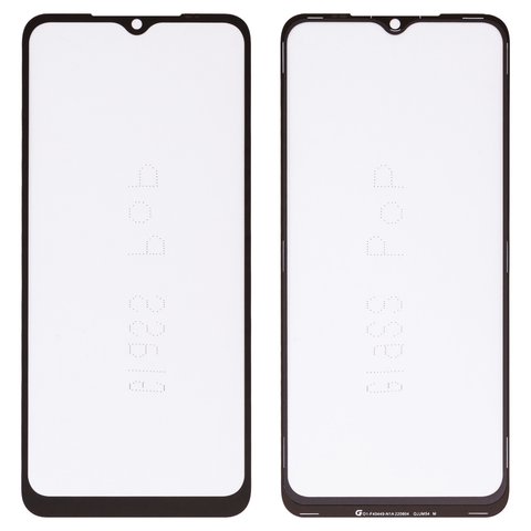 Housing Glass G+OCA PRO compatible with Xiaomi Poco C50, Poco C51, Redmi A1, Redmi A1 Plus, Redmi A2, Redmi A2 Plus, with OCA film, black 