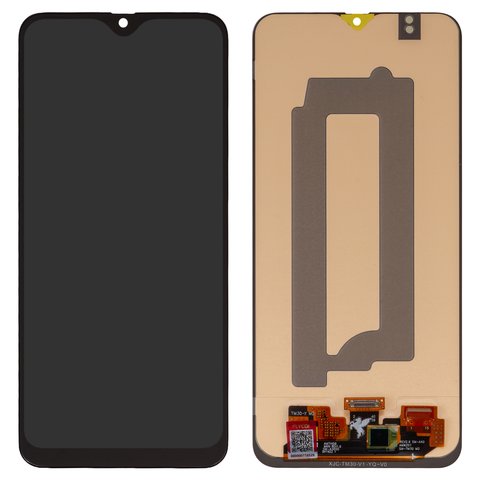 LCD compatible with Samsung M215 Galaxy M21, M305 Galaxy M30, M307 Galaxy M30s, M315 Galaxy M31, black, without frame, FLYCDI, with wide edge, OLED