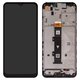 LCD compatible with Motorola Moto G10 Power, (black, with frame, Original (PRC))